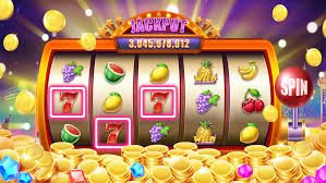 Tampilan permainan slot online dengan tema futuristik dan berwarna cerah
